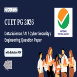 CUET PG 2026 Data Science Question Paper with Solution Pdf